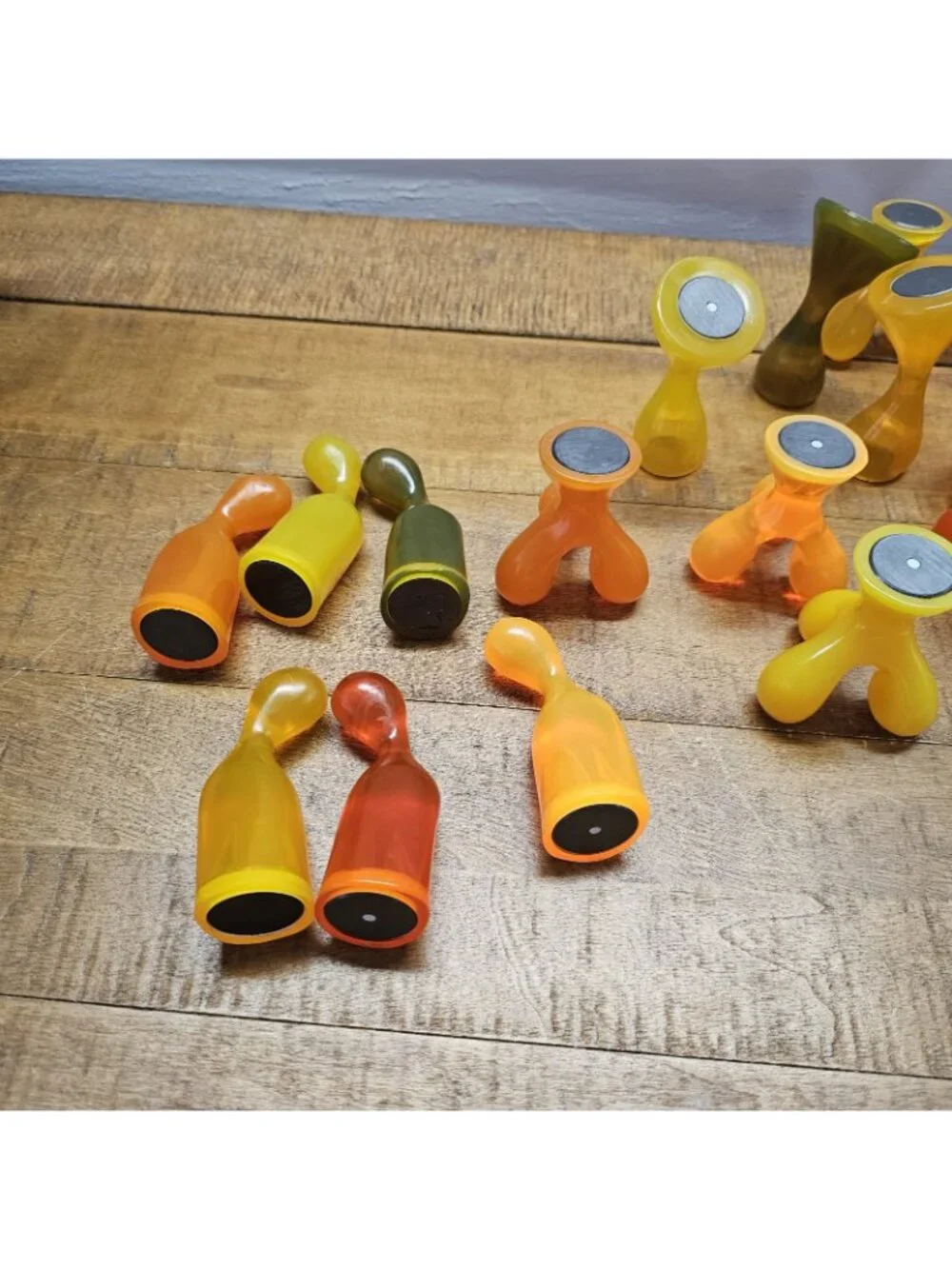 OLIBLOCK architectural building blocks 2001 -24 PC Set Clear Tube Orange
